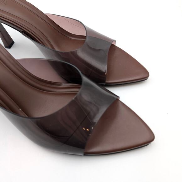 Open Edit Piper Block Heel Sandal Women's Brown Chocolate Size US10M EU41 - Picture 12 of 14